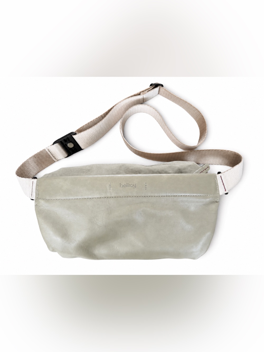 Bellroy Sling Mini Premium Leather Crossbody Bag Mushroom Taupe Gray 4L